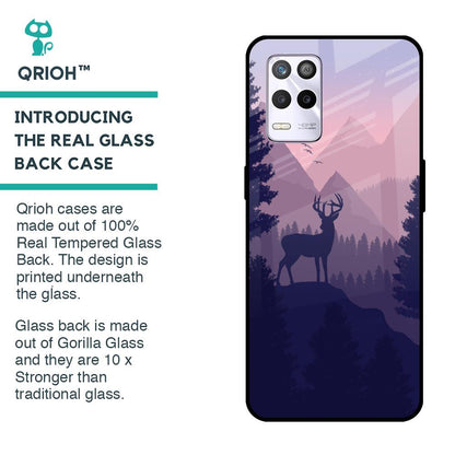 Deer In Night Glass Case For Realme 9 5G