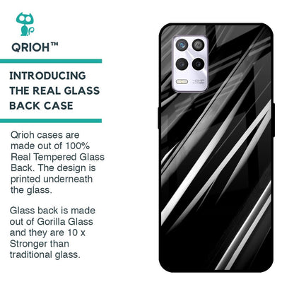 Black & Grey Gradient Glass Case For Realme 9 5G