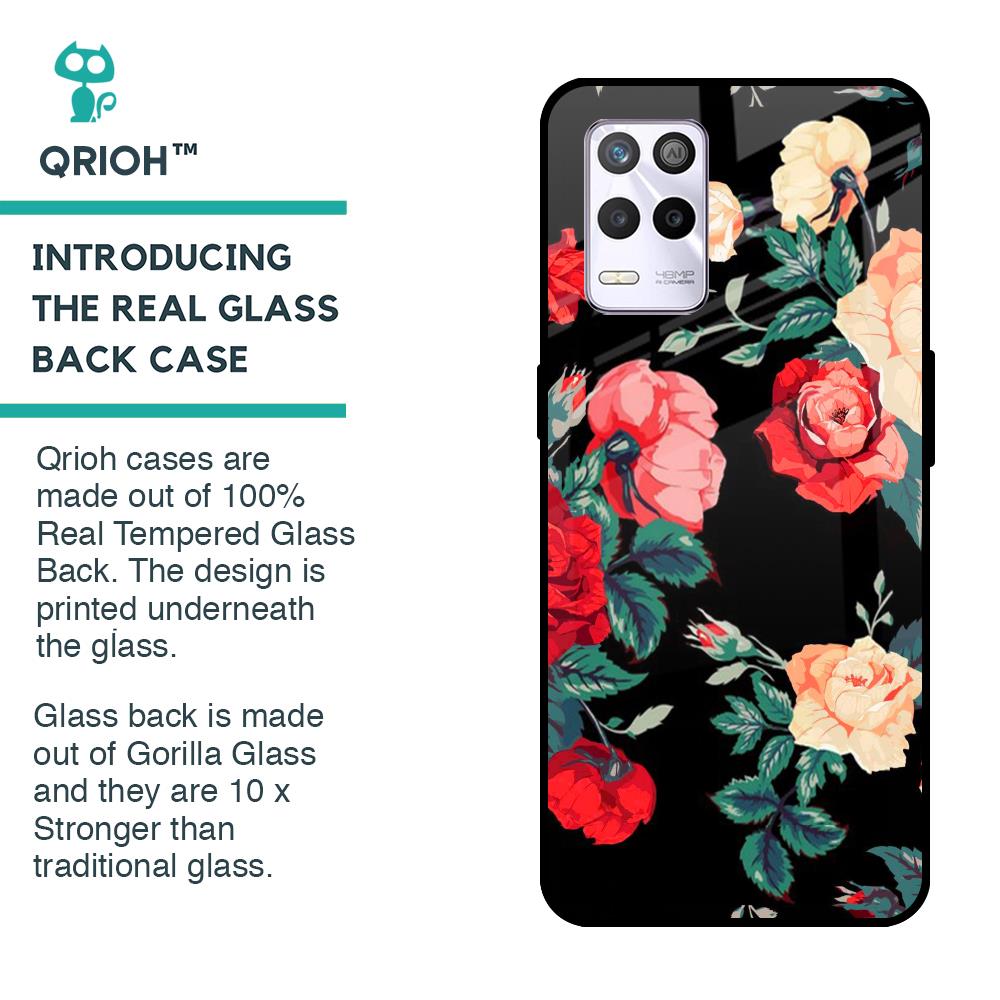 Floral Bunch Glass Case For Realme 9 5G