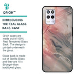 Pink And Grey Marble Glass Case For Realme 9 5G