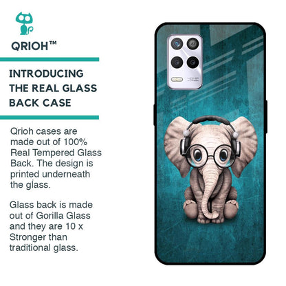 Adorable Baby Elephant Glass Case For Realme 9 5G