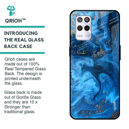 Gold Sprinkle Glass case for Realme 9 5G