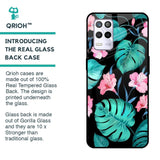 Tropical Leaves & Pink Flowers Glass case for Realme 9 5G