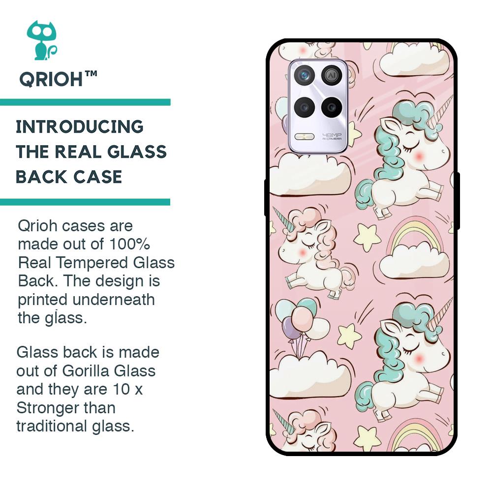 Balloon Unicorn Glass case for Realme 9 5G