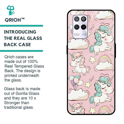 Balloon Unicorn Glass case for Realme 9 5G