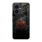 Lord Hanuman Animated Vivo Y22 Glass Back Cover Online