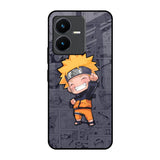 Orange Chubby Vivo Y22 Glass Back Cover Online