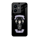 Touch Me & You Die Vivo Y22 Glass Back Cover Online