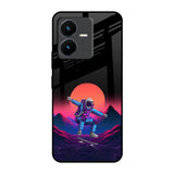 Retro Astronaut Vivo Y22 Glass Back Cover Online