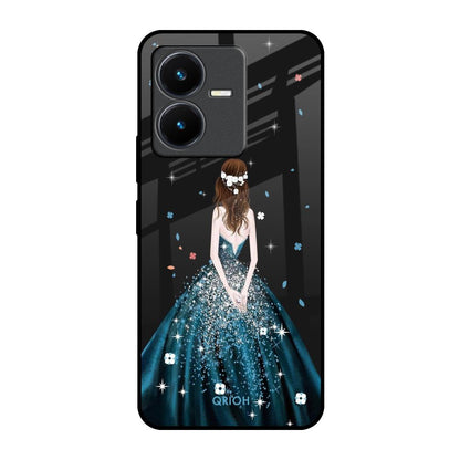 Queen Of Fashion Vivo Y22 Glass Back Cover Online