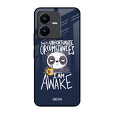 Struggling Panda Vivo Y22 Glass Back Cover Online