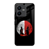 Anime Red Moon Vivo Y22 Glass Back Cover Online