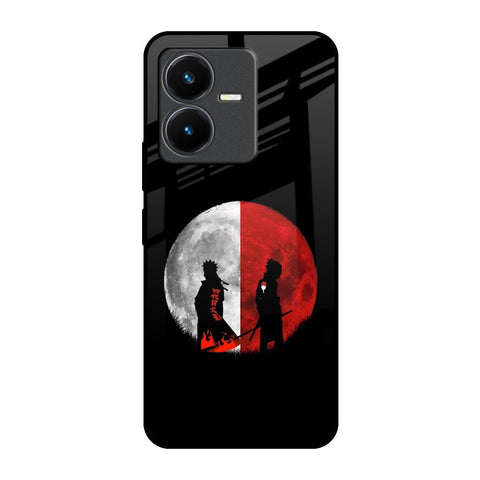 Anime Red Moon Vivo Y22 Glass Back Cover Online