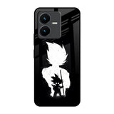 Monochrome Goku Vivo Y22 Glass Back Cover Online