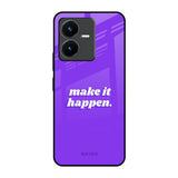 Make it Happen Vivo Y22 Glass Back Cover Online