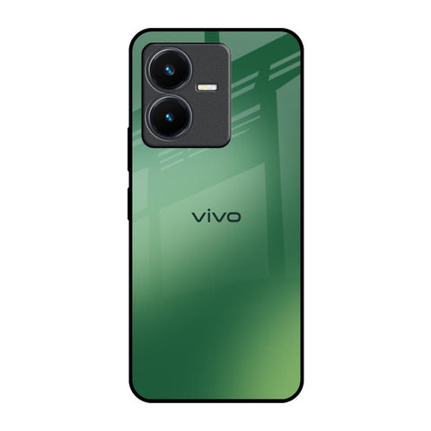 Green Grunge Texture Vivo Y22 Glass Back Cover Online