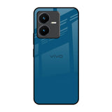 Cobalt Blue Vivo Y22 Glass Back Cover Online