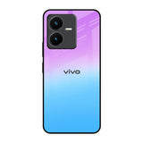 Unicorn Pattern Vivo Y22 Glass Back Cover Online