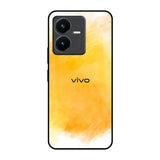 Rustic Orange Vivo Y22 Glass Back Cover Online