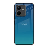 Celestial Blue Vivo Y22 Glass Back Cover Online