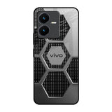 Hexagon Style Vivo Y22 Glass Back Cover Online