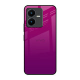 Magenta Gradient Vivo Y22 Glass Back Cover Online