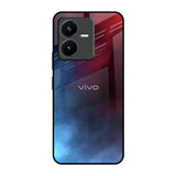 Smokey Watercolor Vivo Y22 Glass Back Cover Online