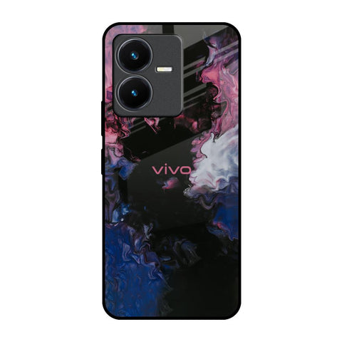 Smudge Brush Vivo Y22 Glass Back Cover Online