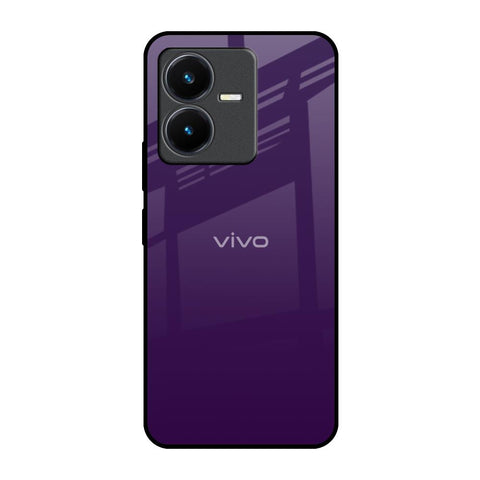 Dark Purple Vivo Y22 Glass Back Cover Online