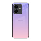 Lavender Gradient Vivo Y22 Glass Back Cover Online
