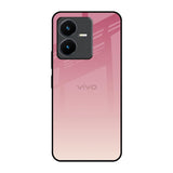 Blooming Pink Vivo Y22 Glass Back Cover Online