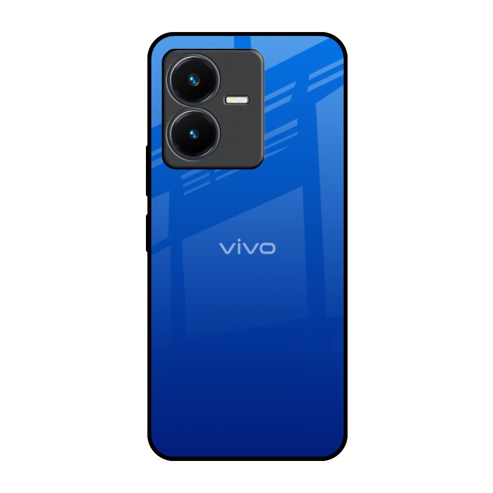 Egyptian Blue Vivo Y22 Glass Back Cover Online
