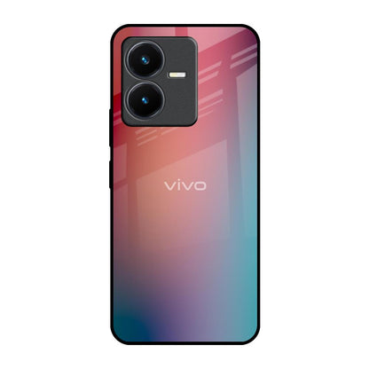 Dusty Multi Gradient Vivo Y22 Glass Back Cover Online