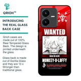 Luffy Wanted Glass Case for Vivo Y22