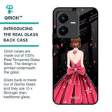Fashion Princess Glass Case for Vivo Y22