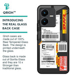 Cool Barcode Label Glass Case For Vivo Y22