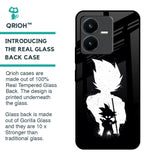 Monochrome Goku Glass Case for Vivo Y22