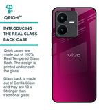 Pink Burst Glass Case for Vivo Y22