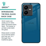 Cobalt Blue Glass Case for Vivo Y22