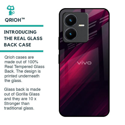 Razor Black Glass Case for Vivo Y22
