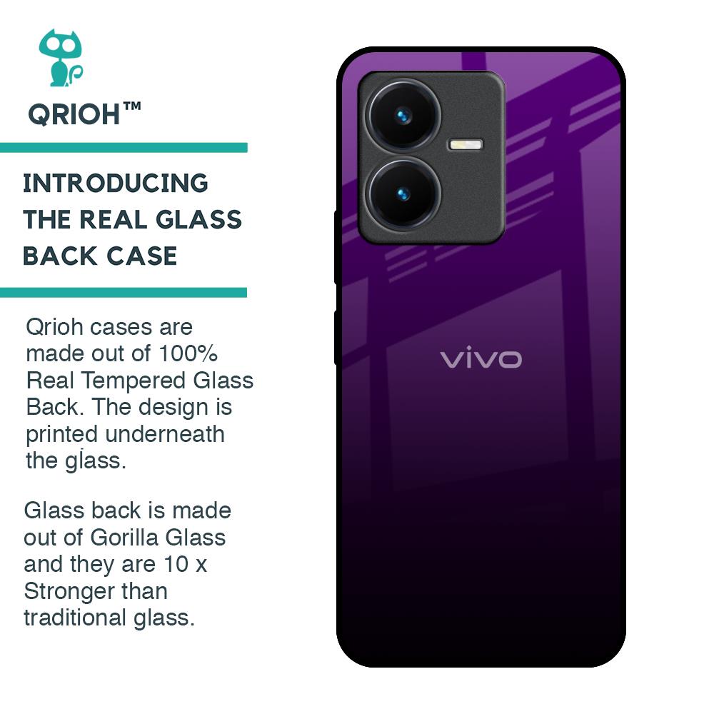 Harbor Royal Blue Glass Case For Vivo Y22