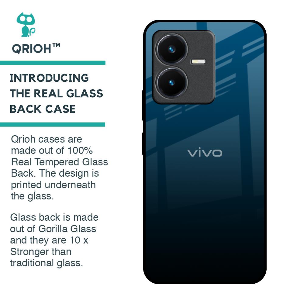 Sailor Blue Glass Case For Vivo Y22
