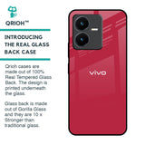 Solo Maroon Glass case for Vivo Y22