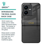 Grey Metallic Glass Case For Vivo Y22