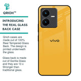 Fluorescent Yellow Glass case for Vivo Y22
