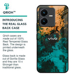 Watercolor Wave Glass Case for Vivo Y22