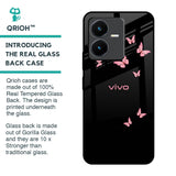 Fly Butterfly Glass Case for Vivo Y22