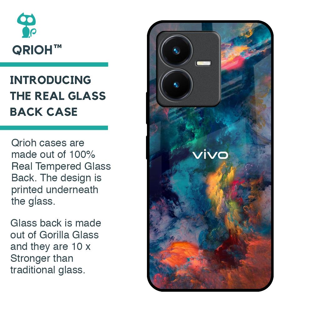 Colored Storm Glass Case for Vivo Y22