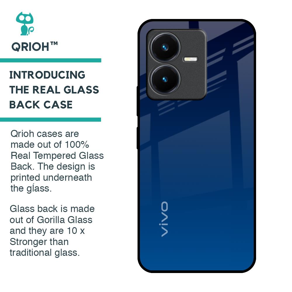 Very Blue Glass Case for Vivo Y22