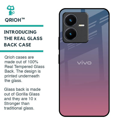 Pastel Gradient Glass Case for Vivo Y22